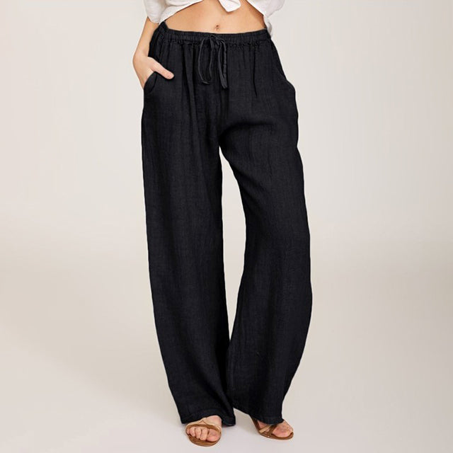 Enara - Pantaloni comodi con cintura