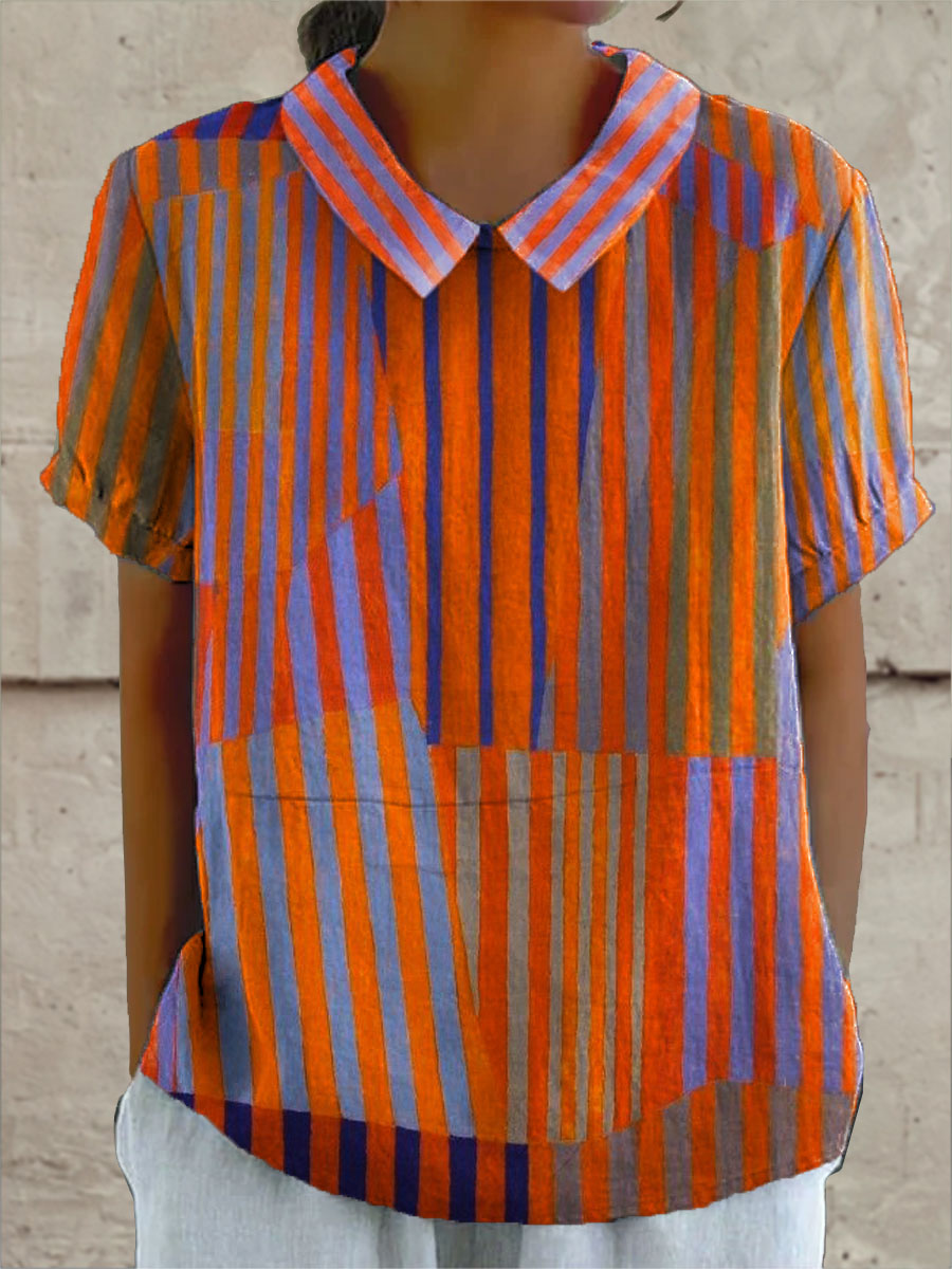 Nina | Blusa a righe geometriche