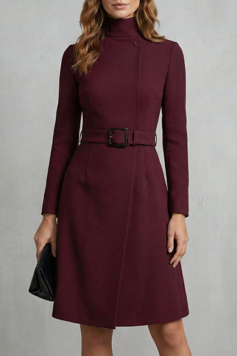 Nivara – Vestito midi A-Line con cintura asimmetrica