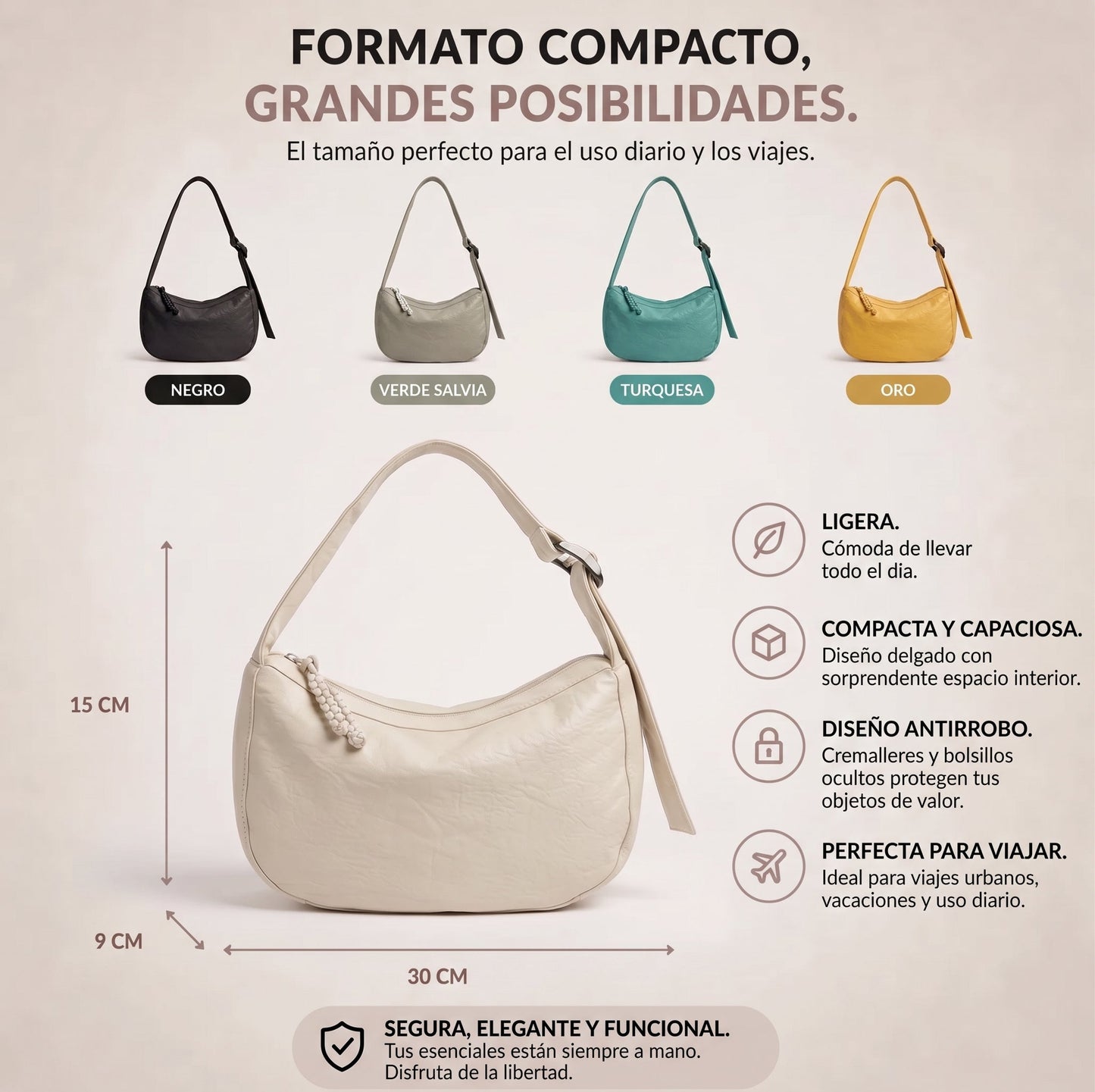 Borsa Dumpling Valeune - Offerta 2x1: porta la seconda borsa gratis