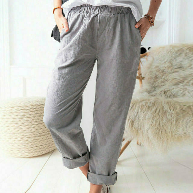 Neria - Pantaloni morbidi con struttura