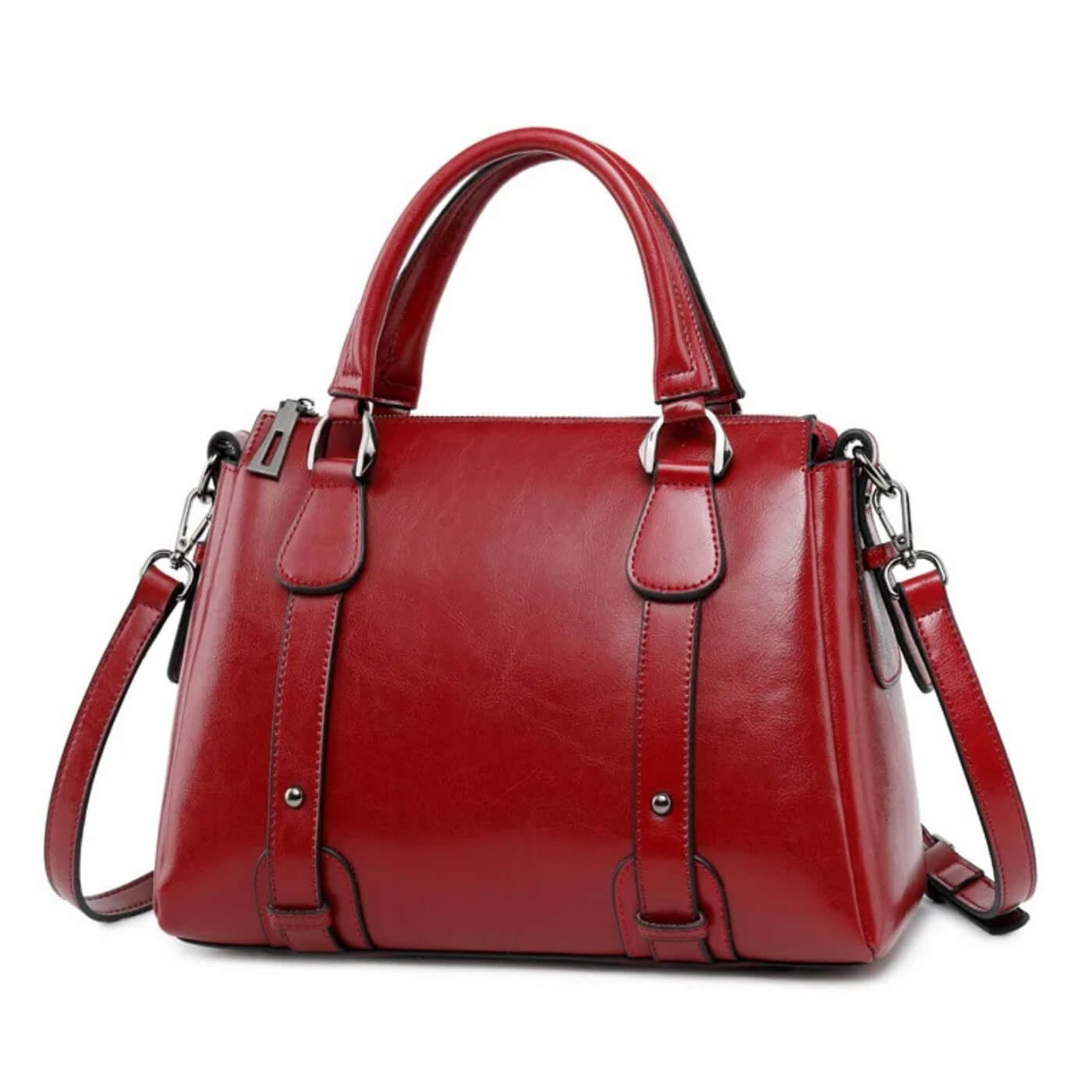 Borsa a tracolla Valeria con chiusura a zip superiore | Borsa a spalla