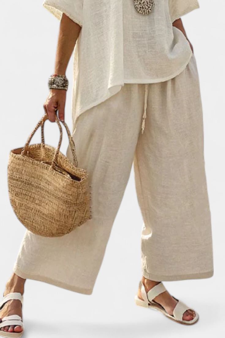 Drevon | Set in lino naturale
