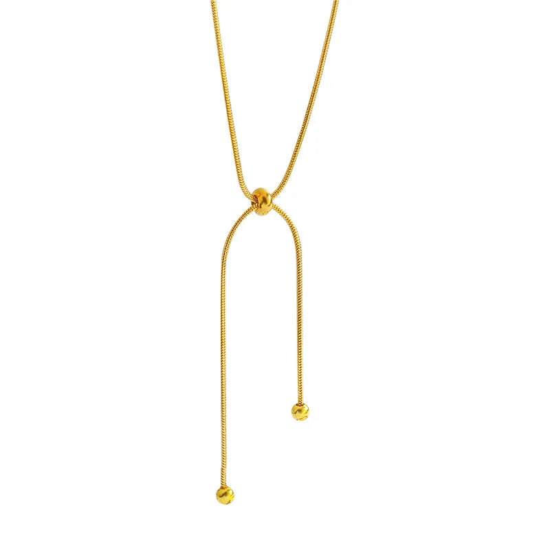 Collana regolabile Elara in acciaio