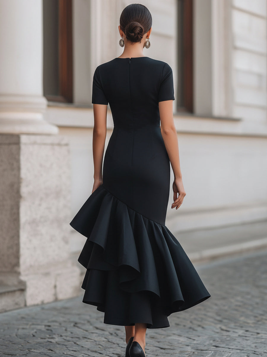 Abito con balze look