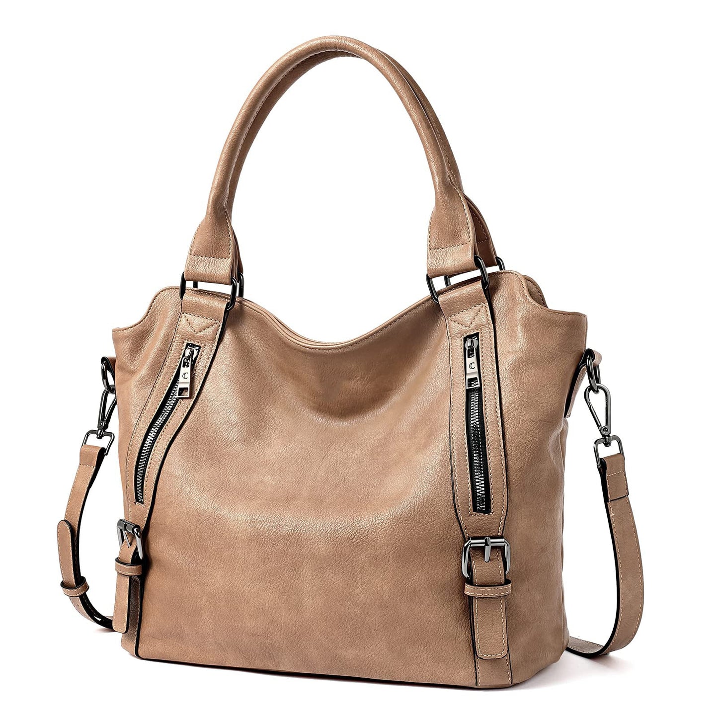 Borsa tote a tracolla di grande capacità in stile retrò