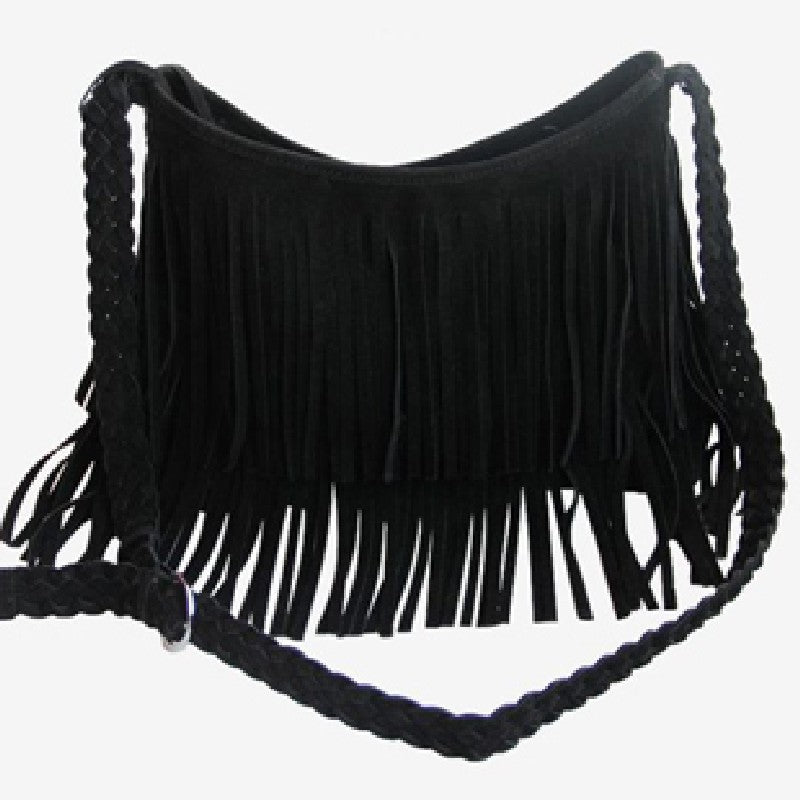 Borsa a tracolla con frangia ghiacciata per donna – elegante e chic