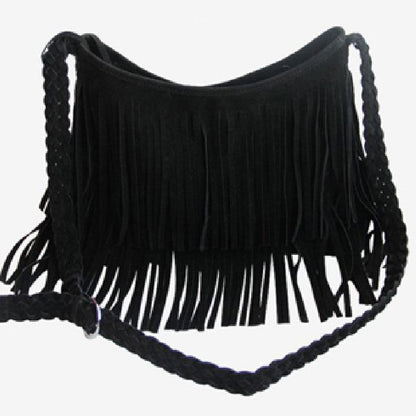 Borsa a tracolla con frangia ghiacciata per donna – elegante e chic