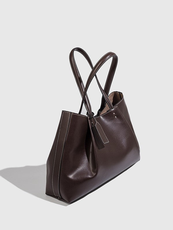 Borsa tote elegante per pendolari con ampia capacità e texture di alta qualità