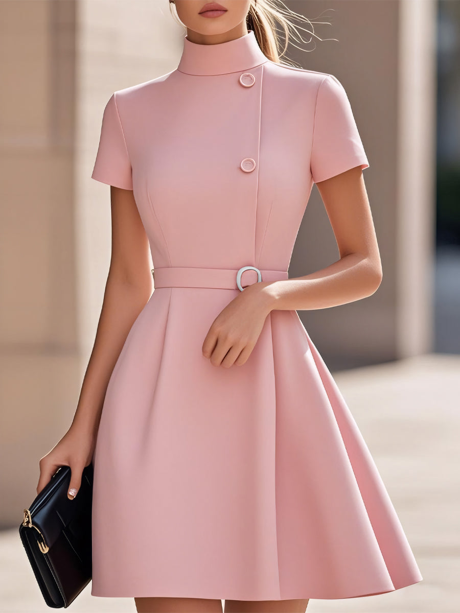 Abito corto rosa