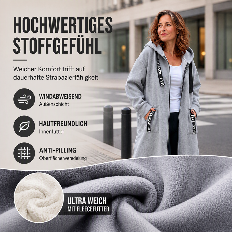 💃Cappotto-felpa oversize con cappuccio da donna