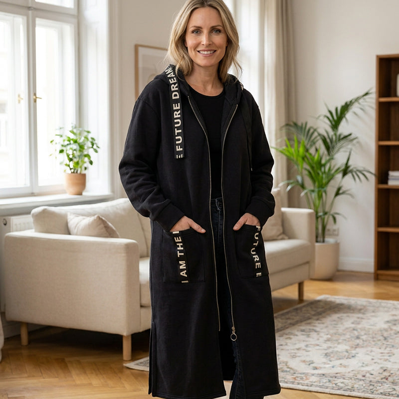 💃Cappotto-felpa oversize con cappuccio da donna