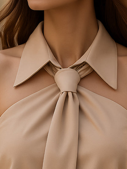 Blusa smanicata dettaglio