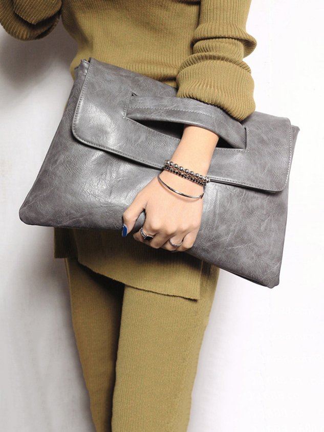 Borsa clutch magnetica spaziosa per il pendolarismo quotidiano con tracolla trasversale