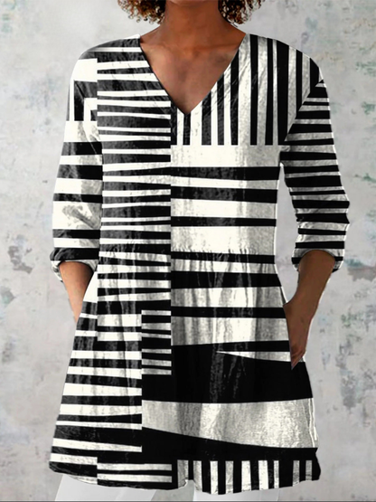 Capri | Blusa lunga con scollo a V