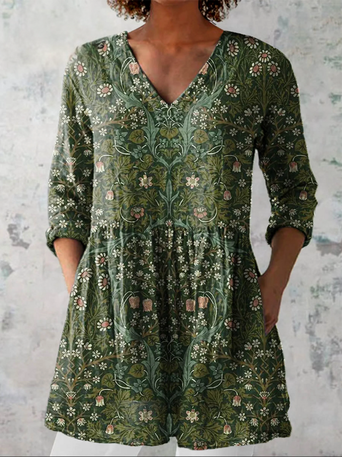 Addison | Blusa V-collo lunga