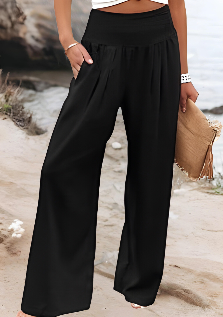 Aileen - Pantaloni larghi in lino