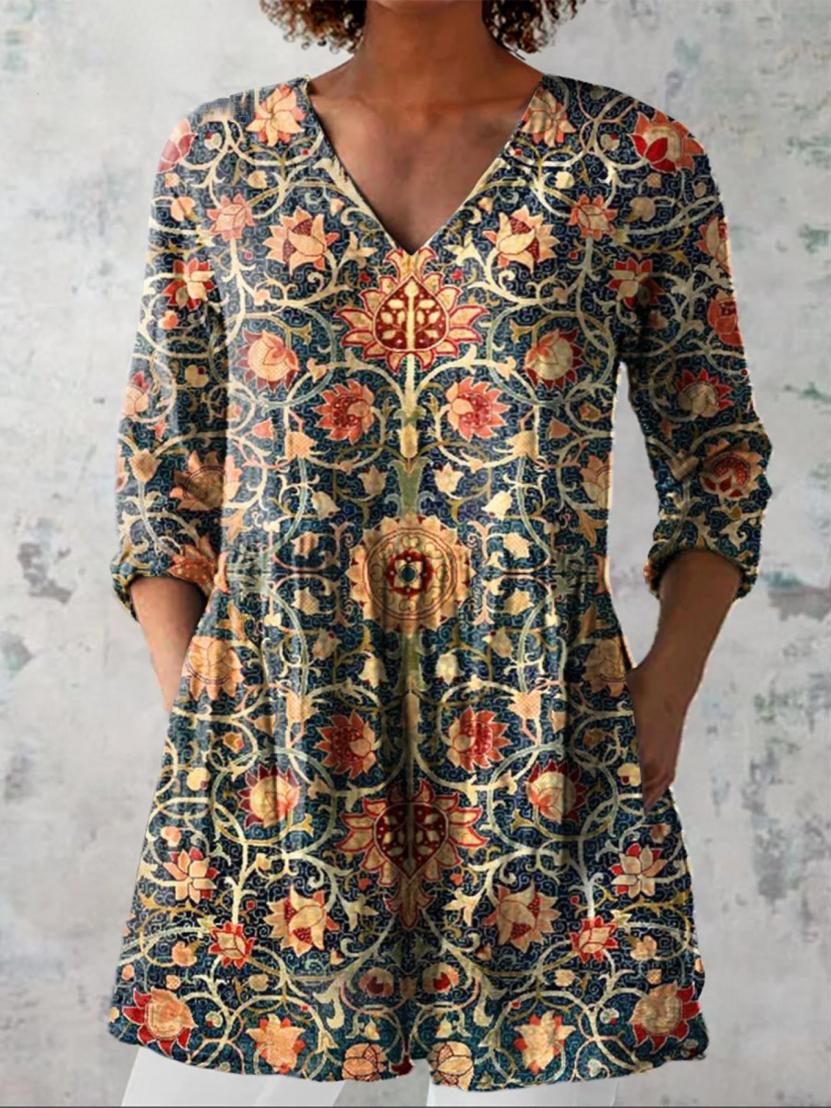 Elara | Blusa lunga a V