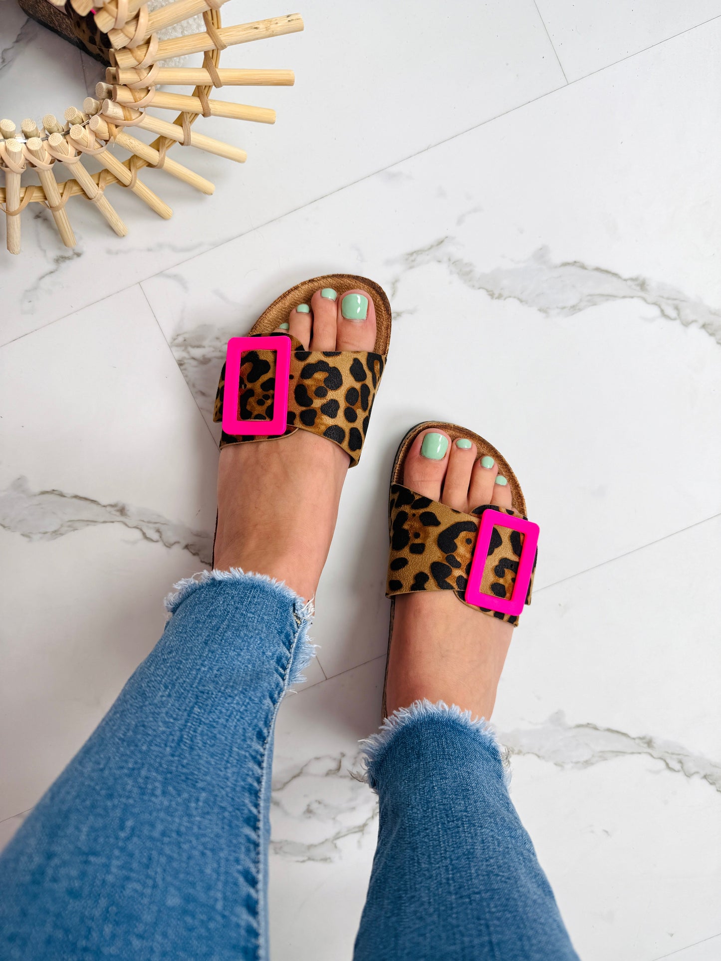 LUREBA | Ciabatte Amalfi Leopard