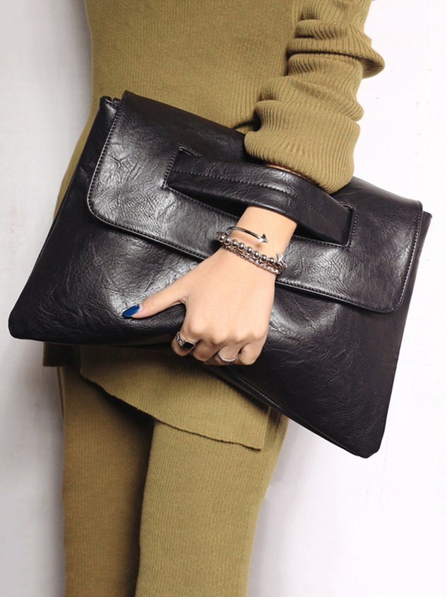 Borsa clutch magnetica spaziosa per il pendolarismo quotidiano con tracolla trasversale