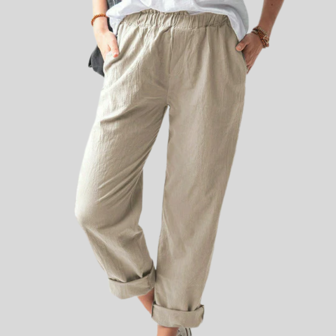 Neria - Pantaloni morbidi con struttura