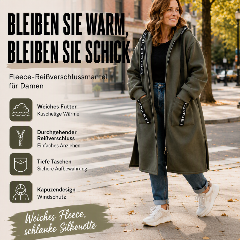 💃Cappotto-felpa oversize con cappuccio da donna