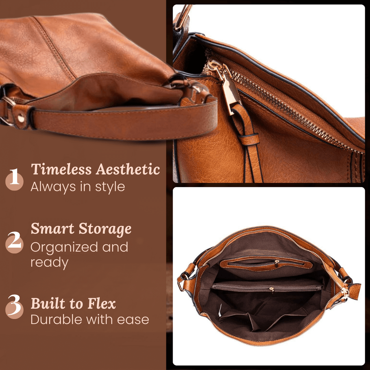 Borsa Hobo convertibile di Aurora | Borsa a tracolla