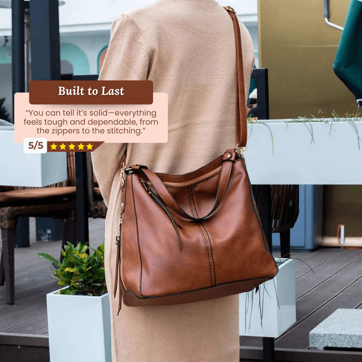Borsa Hobo convertibile di Aurora | Borsa a tracolla