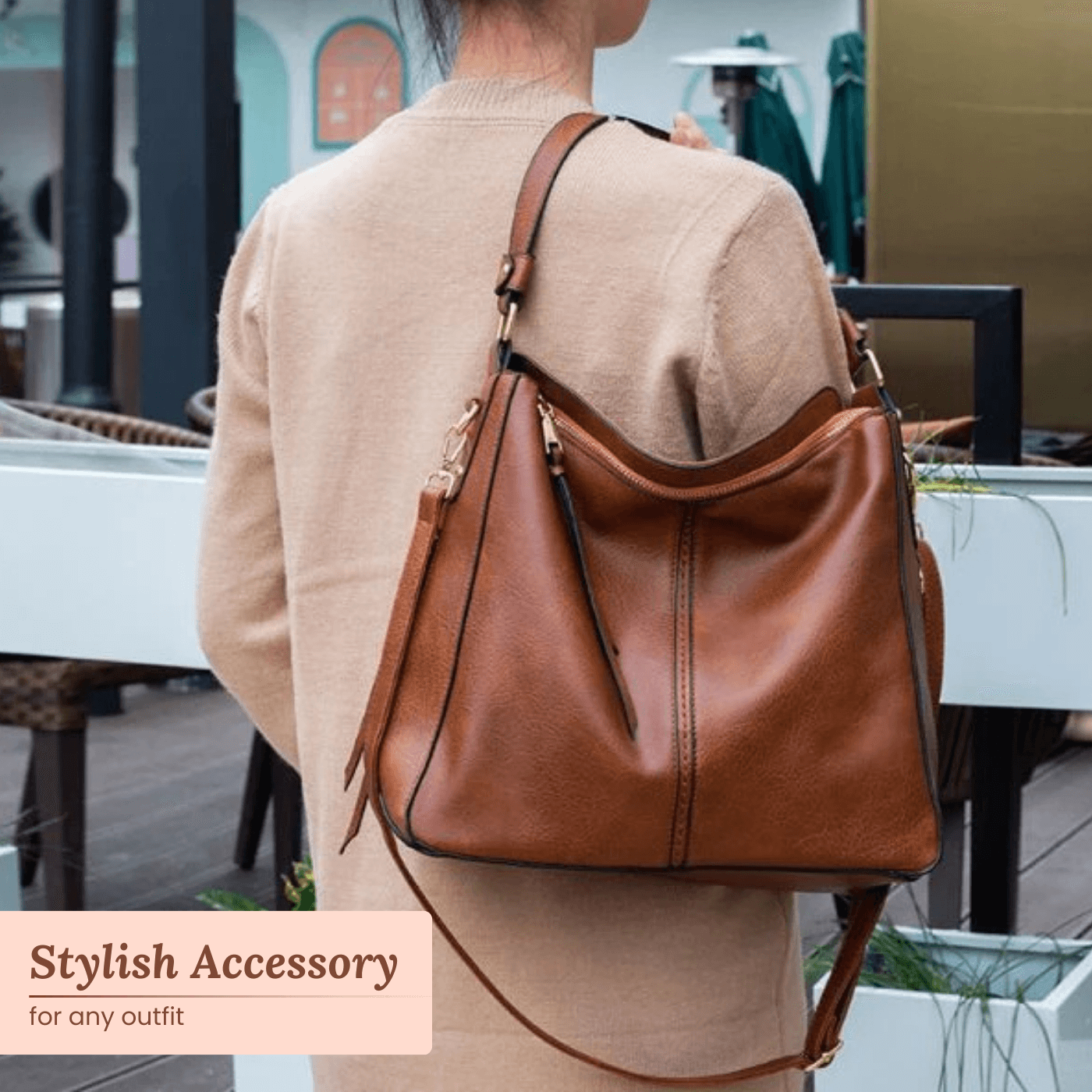 Borsa Hobo convertibile di Aurora | Borsa a tracolla