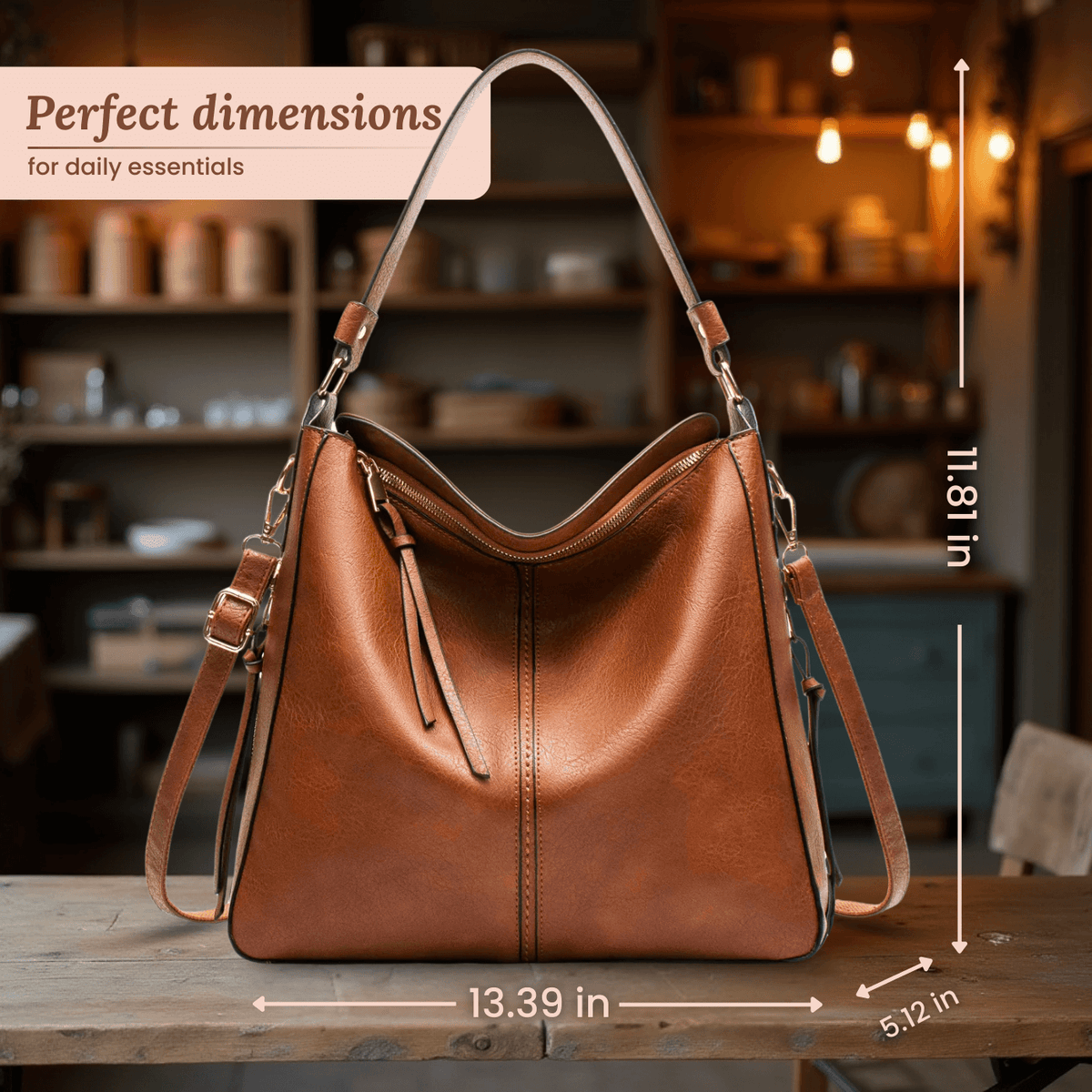 Borsa Hobo convertibile di Aurora | Borsa a tracolla