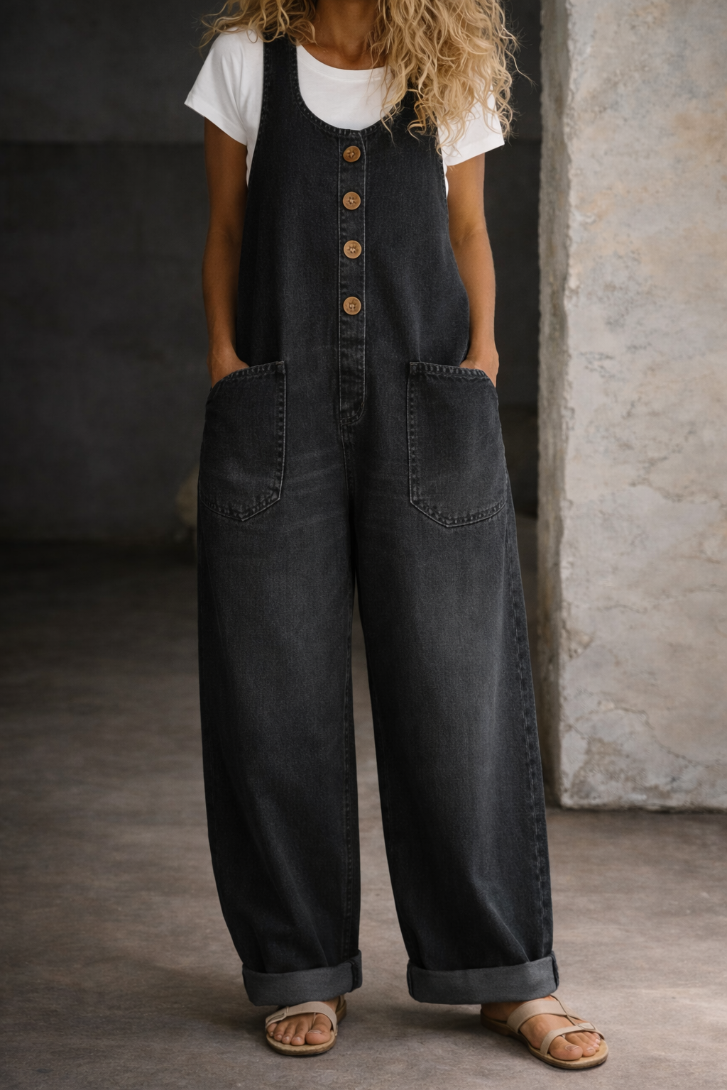 Bethany | Salopette in Denim Lavato Vintage