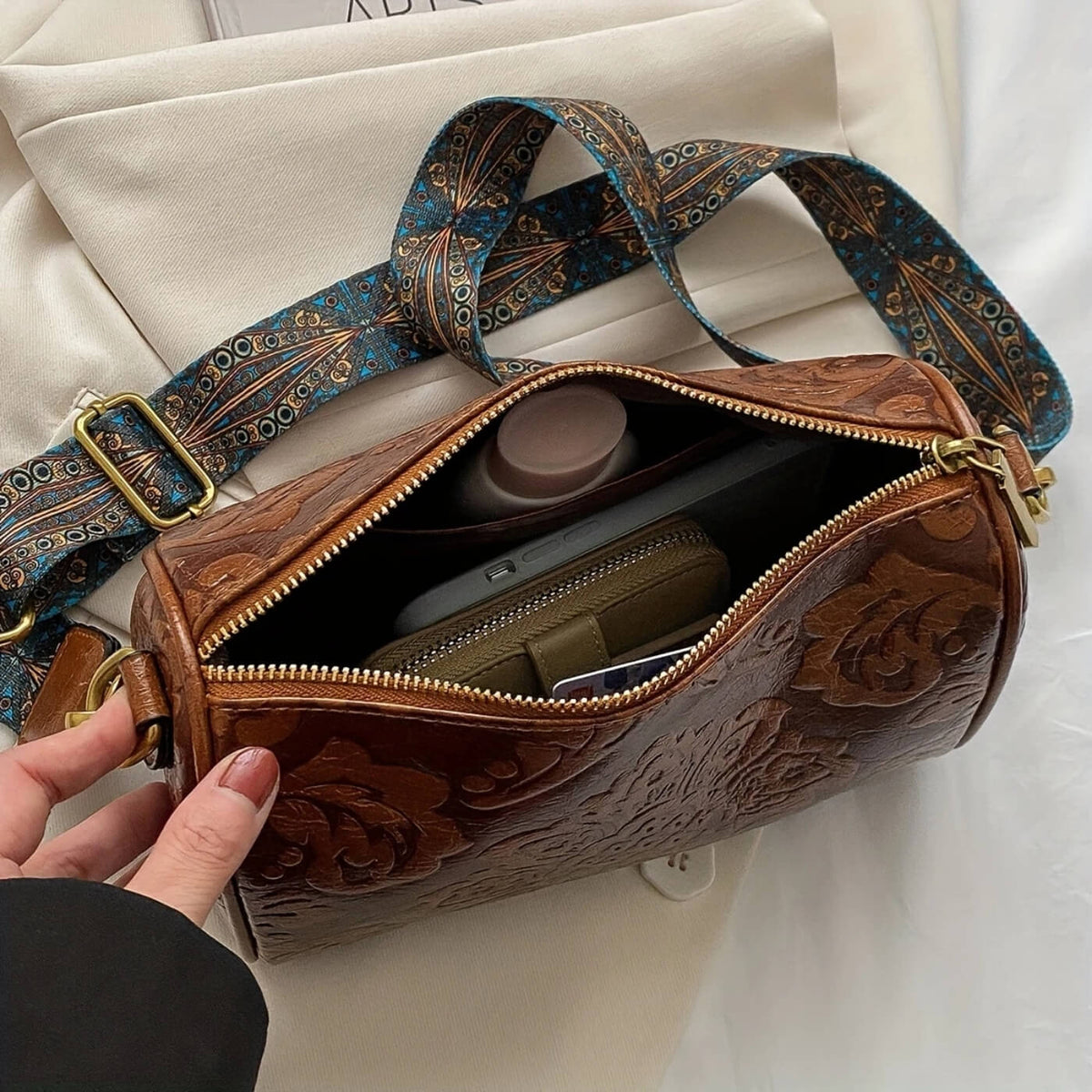 L'eleganza floreale di Jessica | Borsa a tracolla
