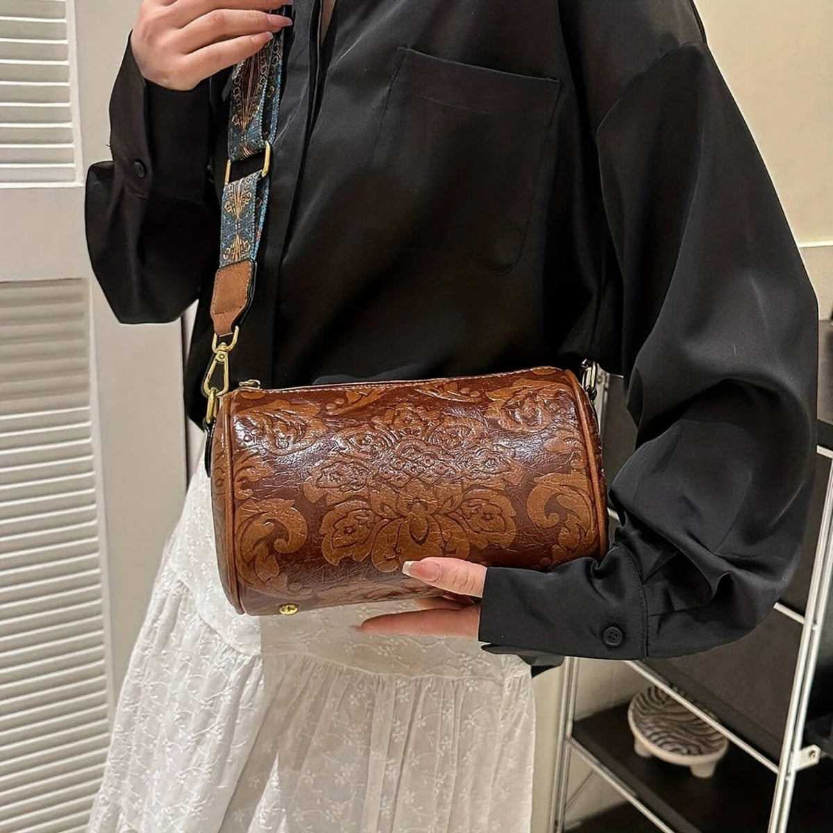 L'eleganza floreale di Jessica | Borsa a tracolla
