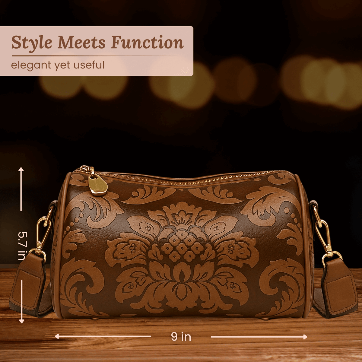 L'eleganza floreale di Jessica | Borsa a tracolla