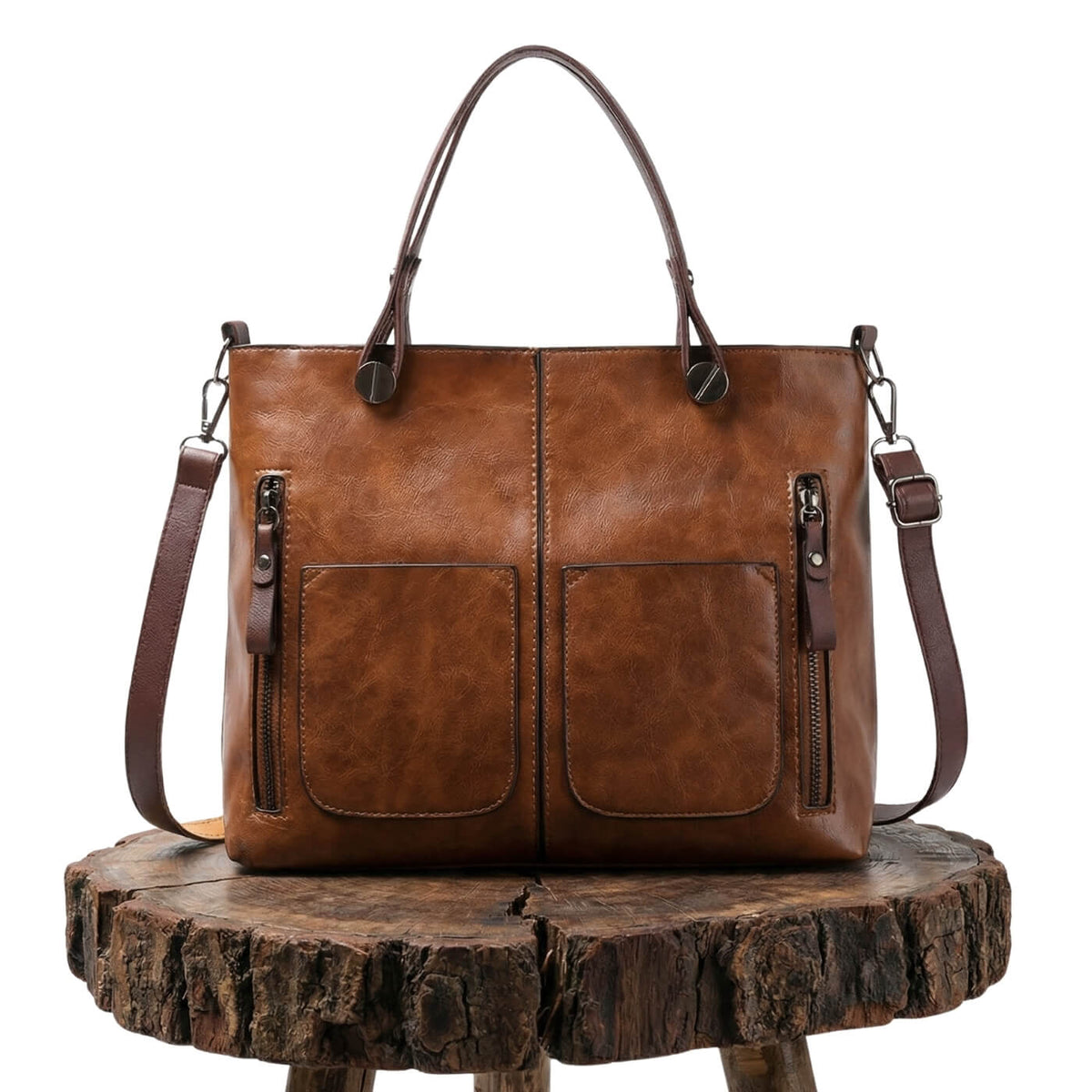 Borsa a tracolla con tasche multiple di Caterina