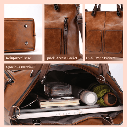 Borsa a tracolla con tasche multiple di Caterina
