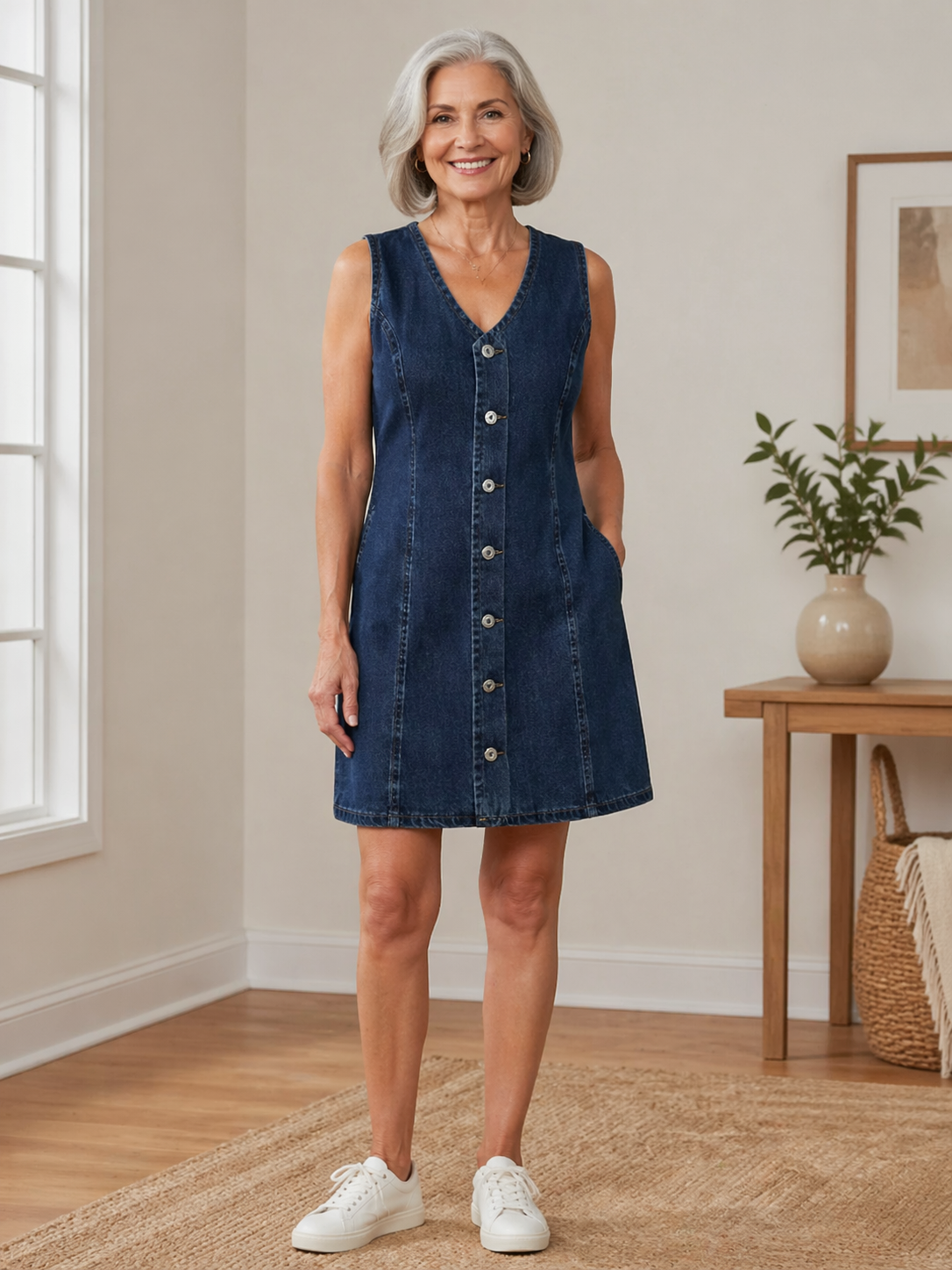 Lila | Abito Mini in Denim