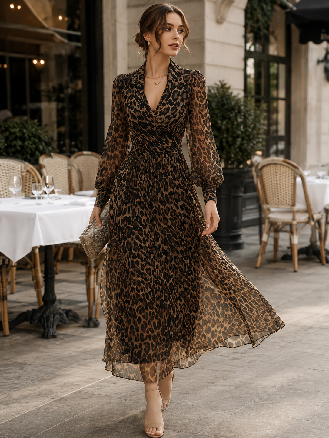 Abito leopardato look