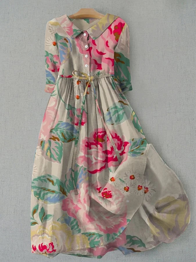 Madeleine | Elegante abito floreale pastello