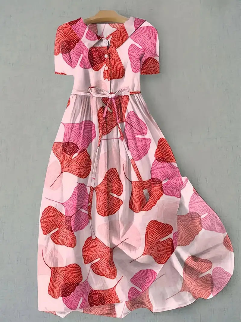 Camille | Abito floreale rosa tenue