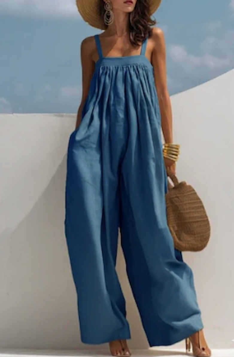 Madison | Salopette Denim a Gamba Larga