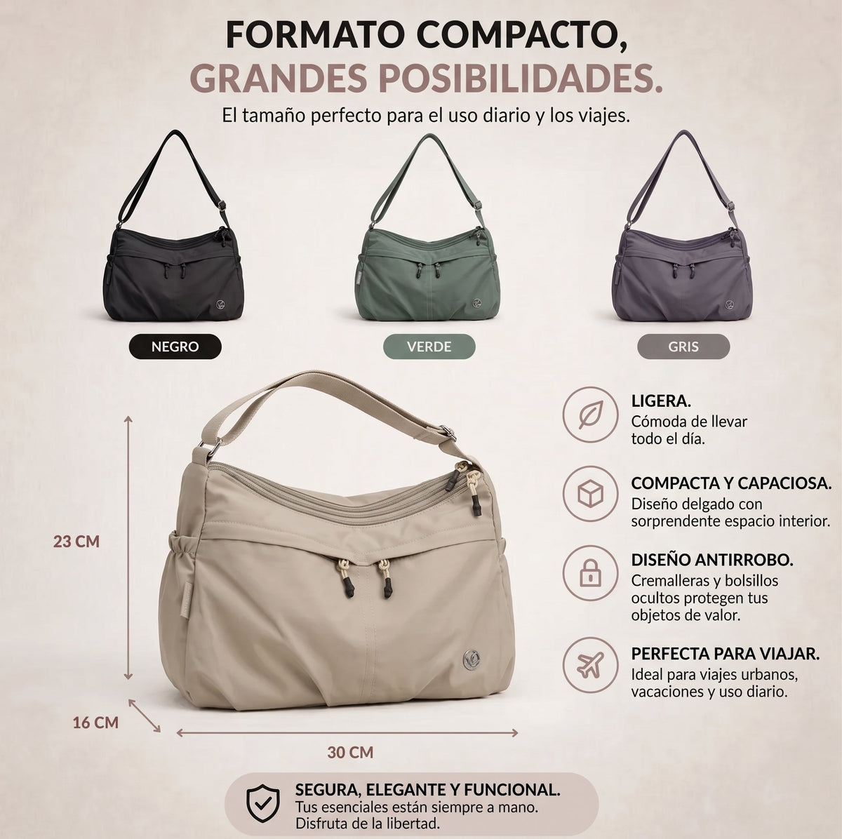 Borsa versatile Valeune: Offerta 2x1, Prendi la seconda borsa gratis!