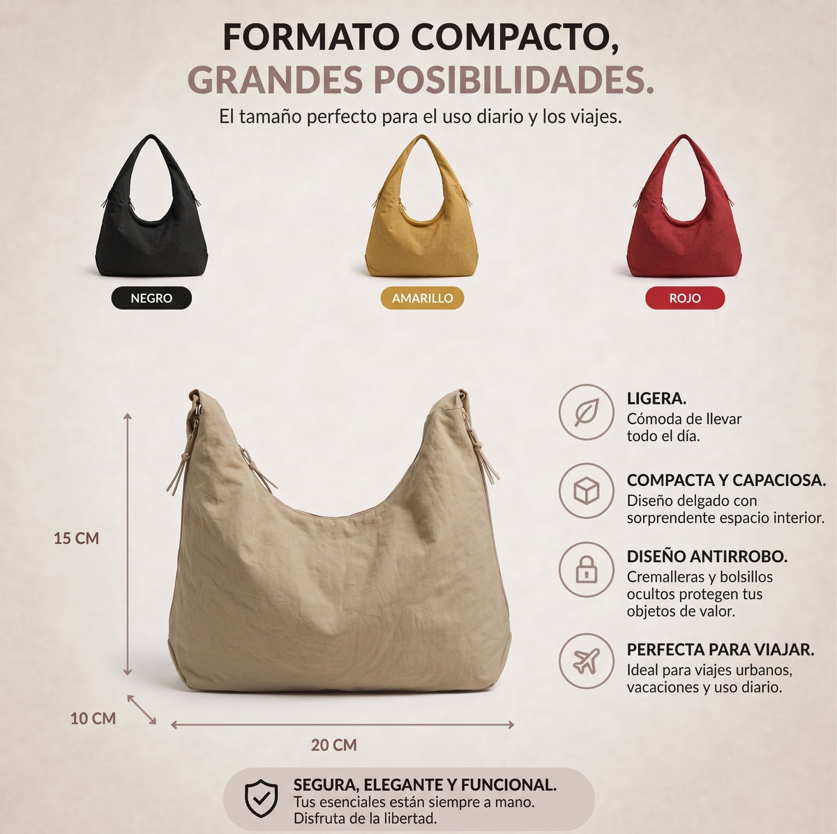 Offerta 2x1: Borsa Elipse Valeune — Prendi il secondo gratis