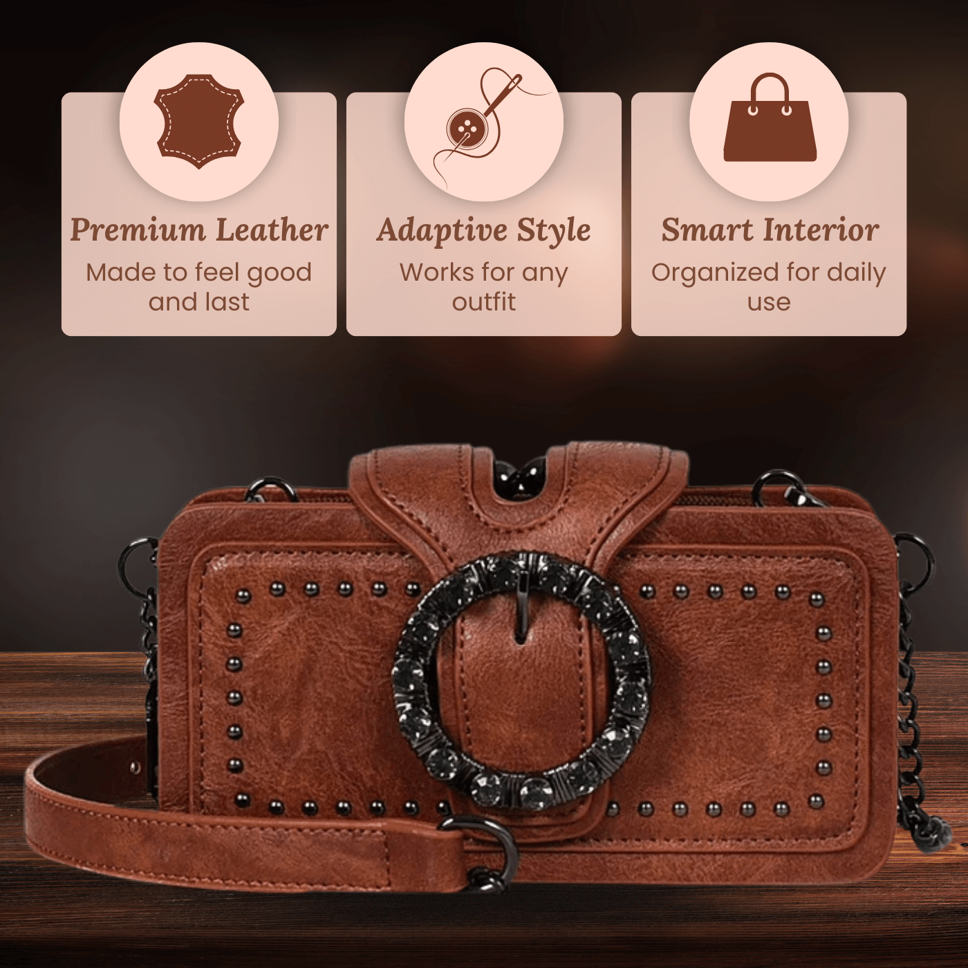 Fibbia con borchie di Margherita | Pochette