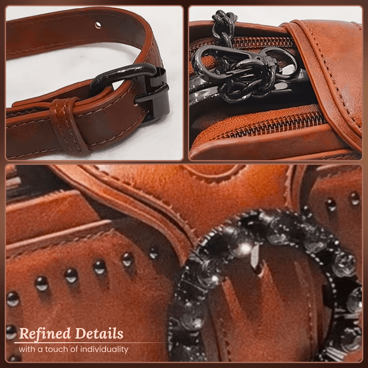 Fibbia con borchie di Margherita | Pochette