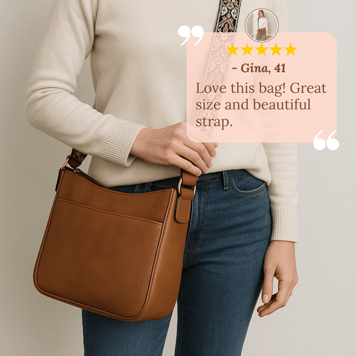 La borsa a tracolla “Patterned Everyday” di Elena