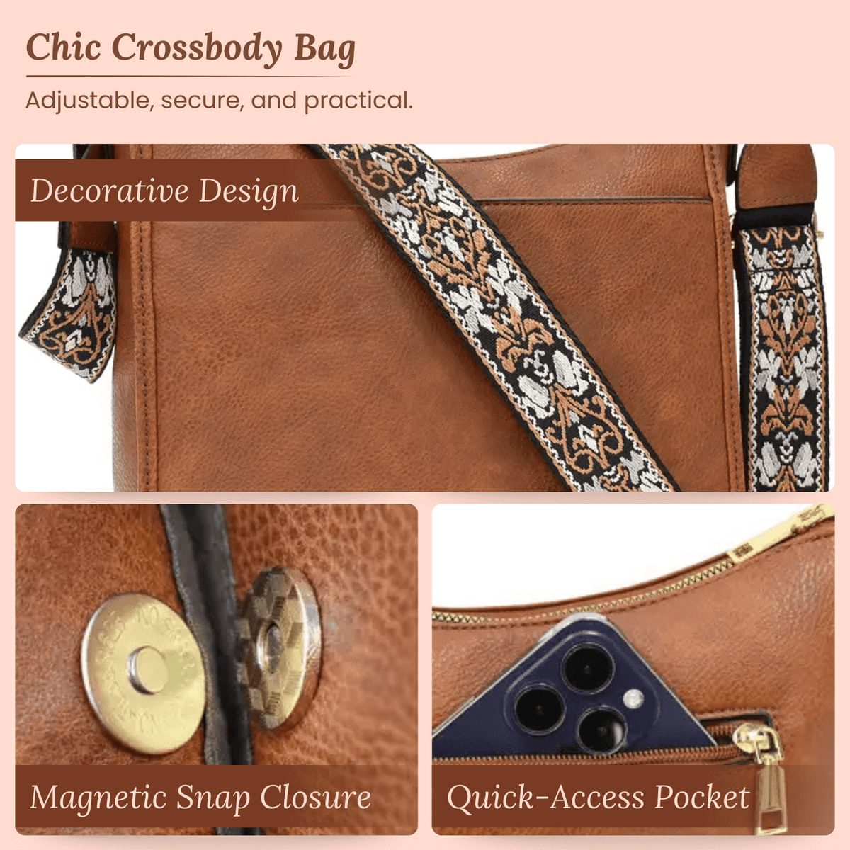 La borsa a tracolla “Patterned Everyday” di Elena