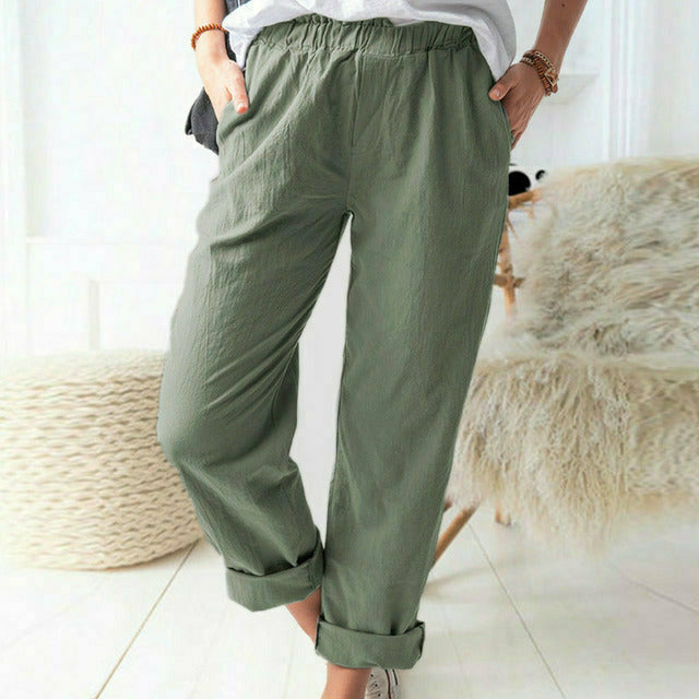 Neria - Pantaloni morbidi con struttura