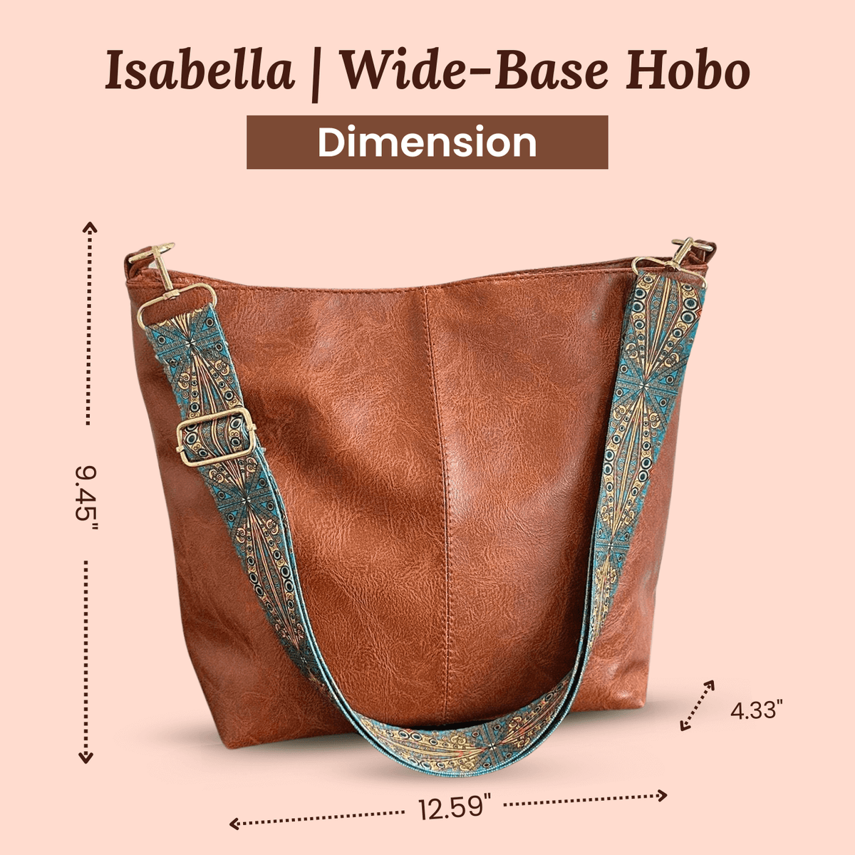 Borsa a tracolla con texture di Alba