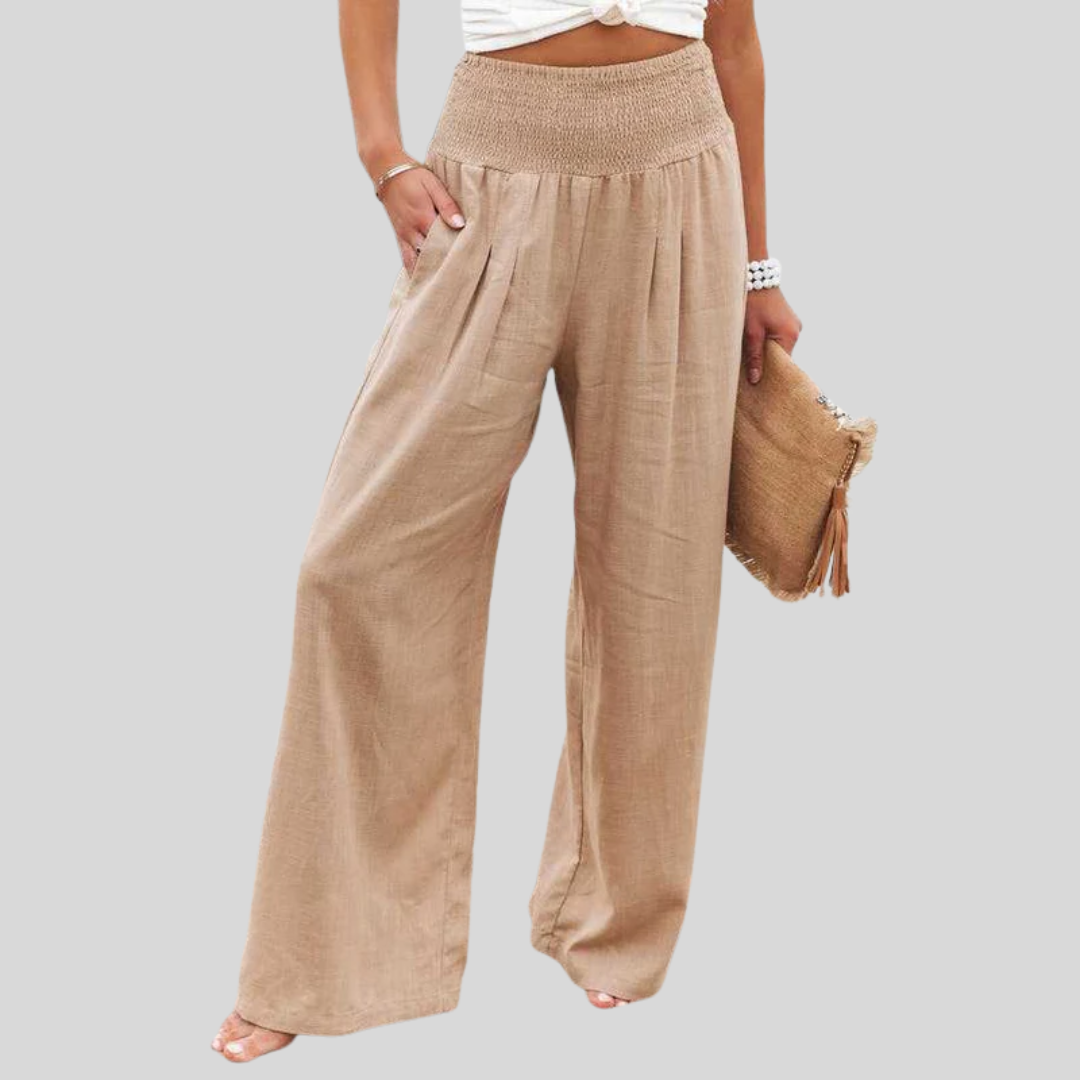 Aileen - Pantaloni larghi in lino